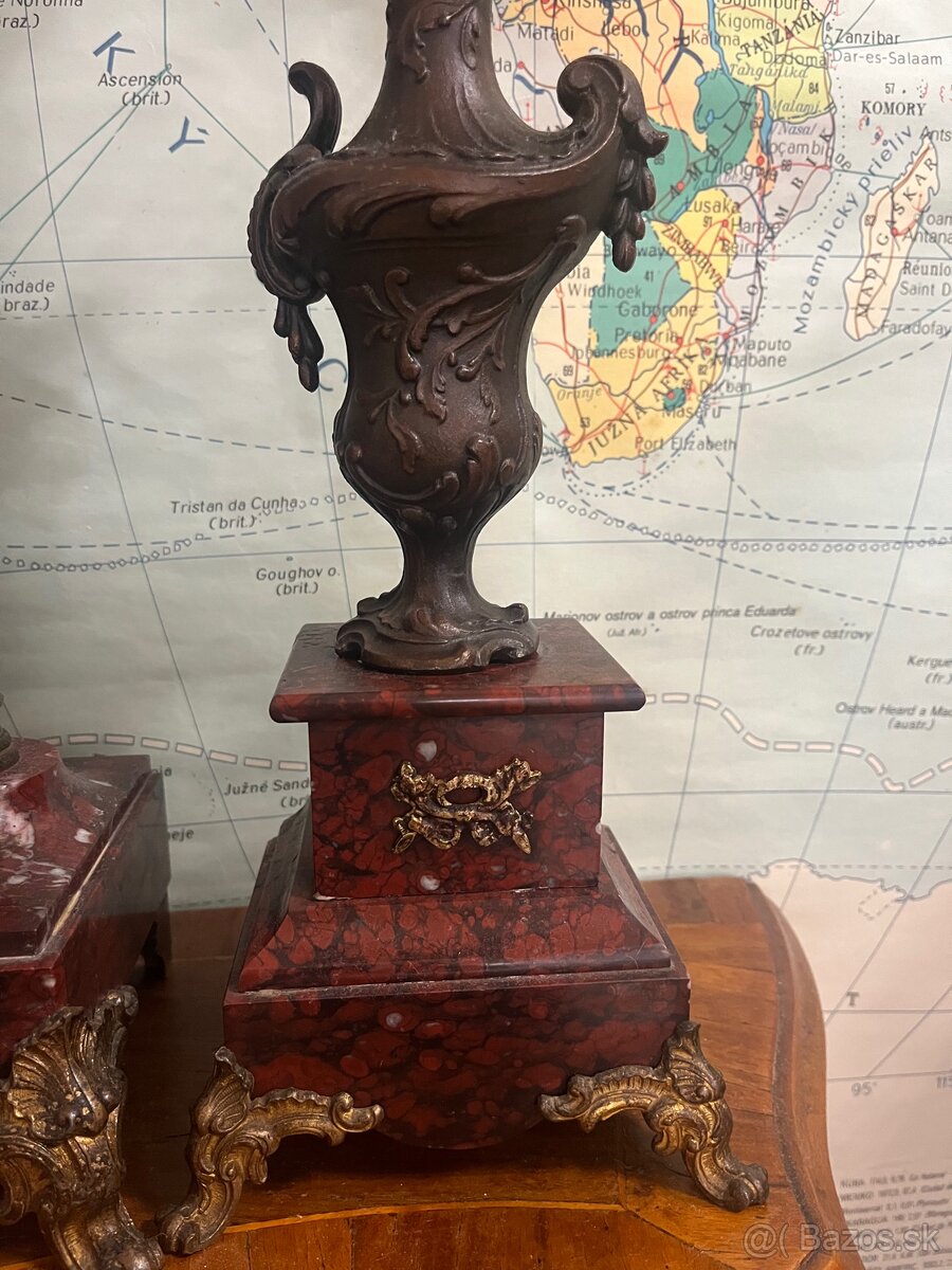 Krbové hodiny so svietnikmi - 3