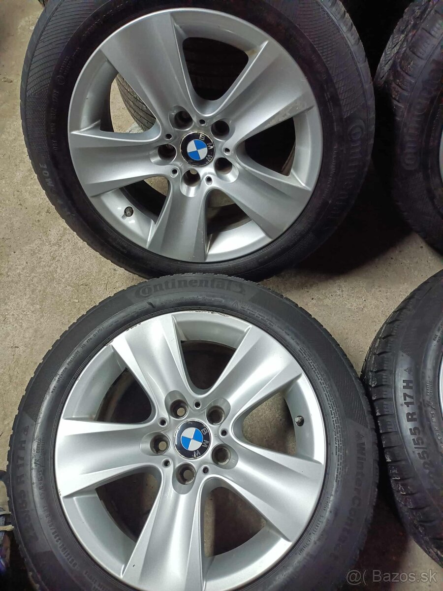 ❄️zimné 4ks alu disky orig. BMW 5x120 R17 pneu ❄️ 225/55 6mm - 3