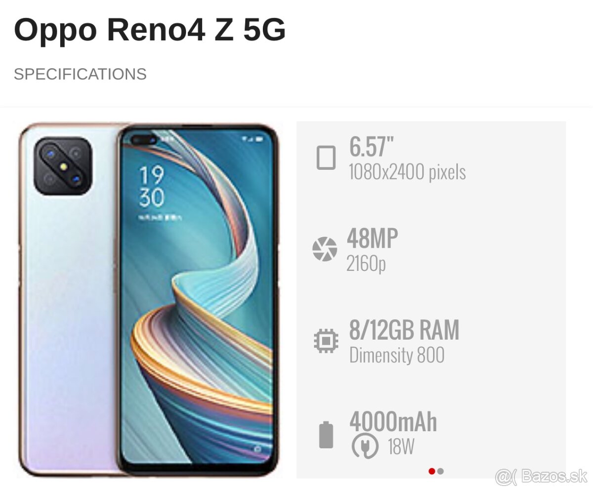 Oppo Reno 4Z 5G 8GB/128GB - modrý - 3