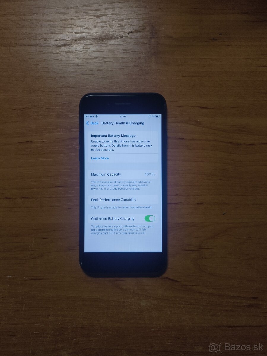 iphone se2020 64GB čierny batéria 100 % - 3