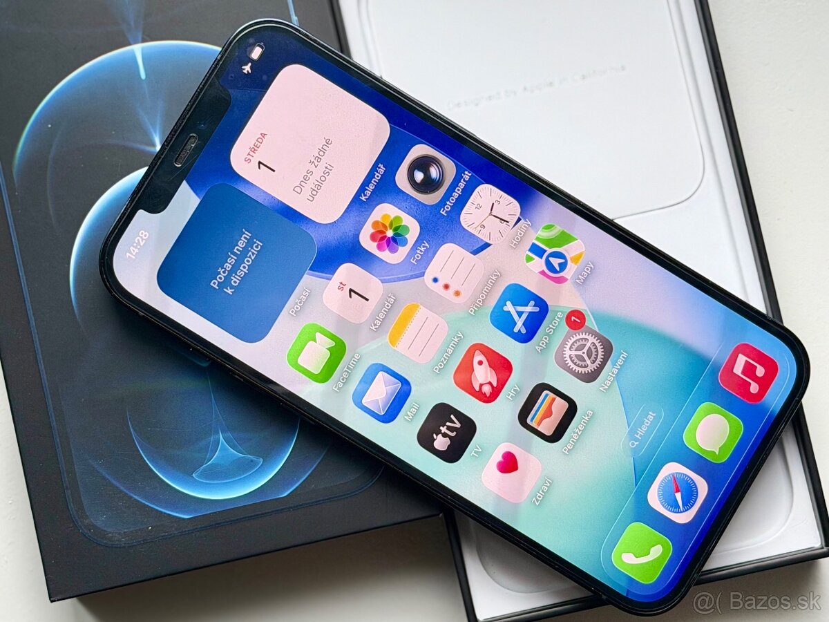 iPhone 12 Pro Max Pacific Blue BATERIE 100% TOP - 3