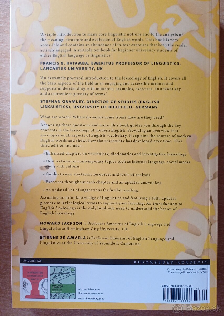 Predám knihu An Introduction to English Lexicology - 3