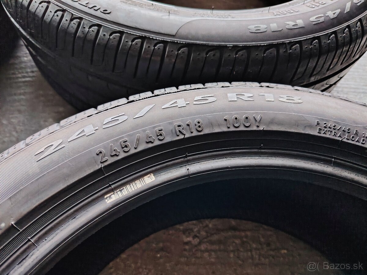 Letné pneumatiky Pirelli P7 245/45 R18 Dot 0722 - 3