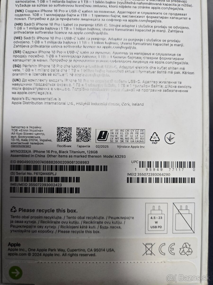 Iphone 16 pro Black Titanium 128GB - 3