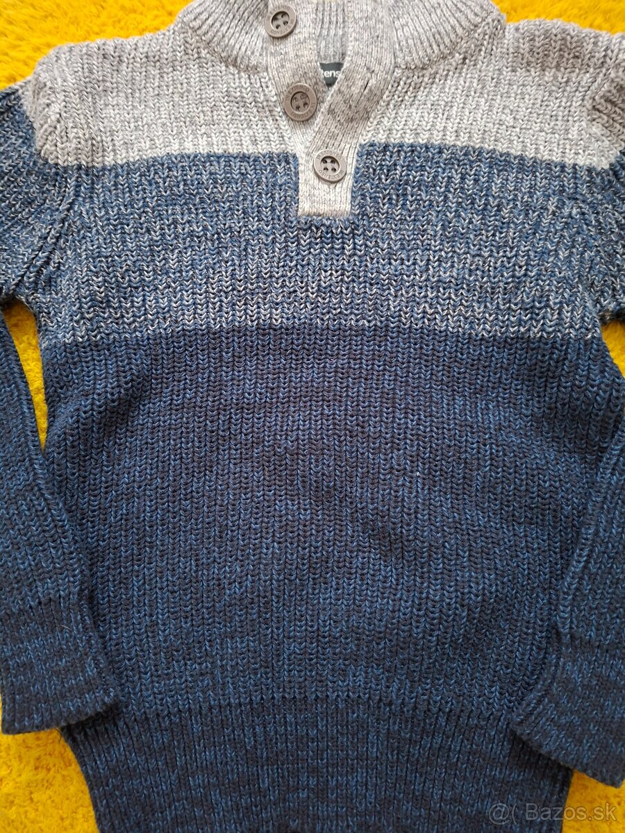 Modro-sivý svetrík 101-107 - 3