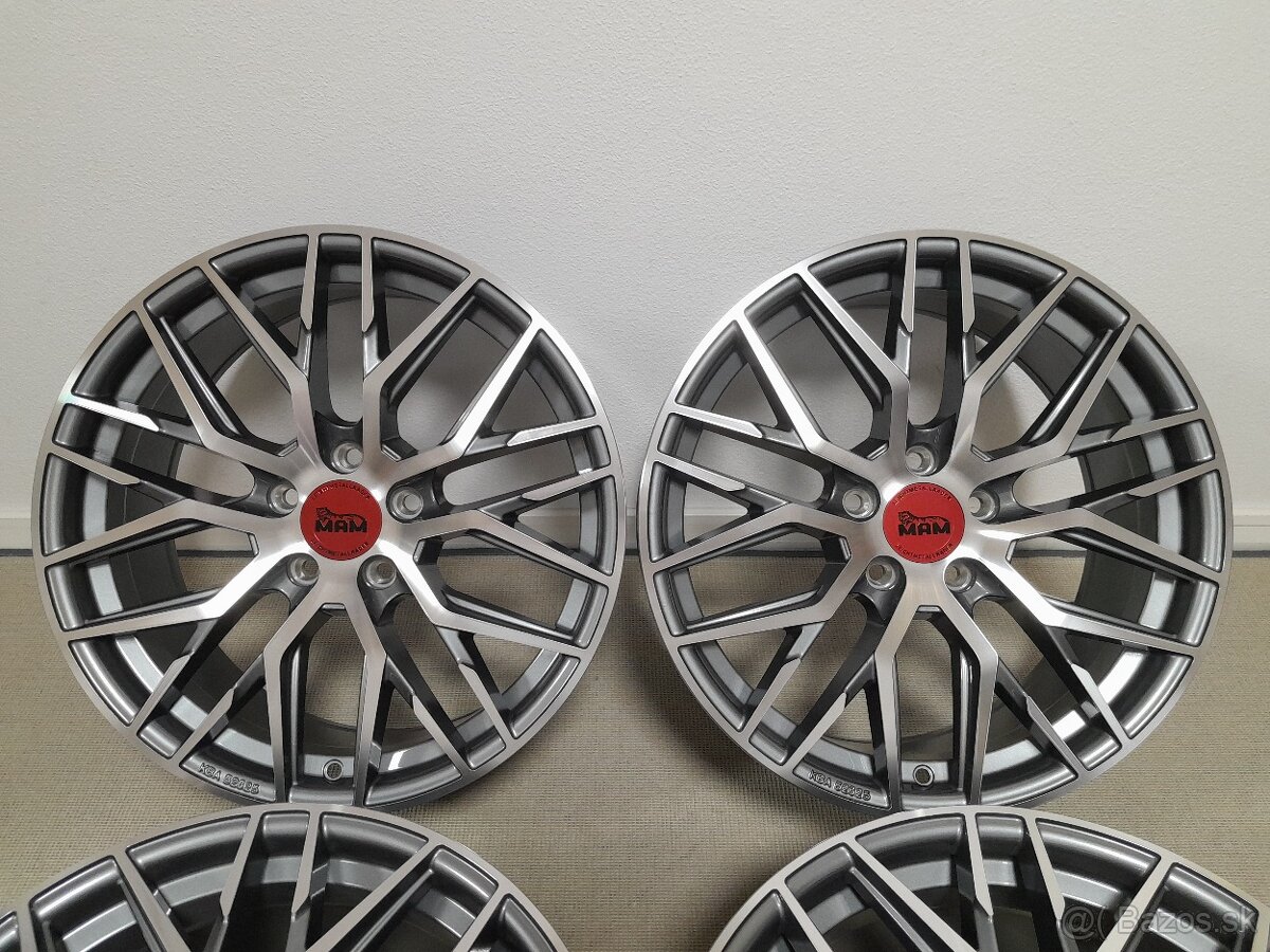Alu disky R18 5x112 Et45 8J MAM RS4 PFP Seat Audi Vw Škoda - 3
