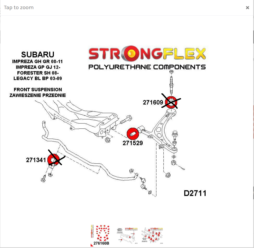 StrongFlex sada Subaru Legacy - 3