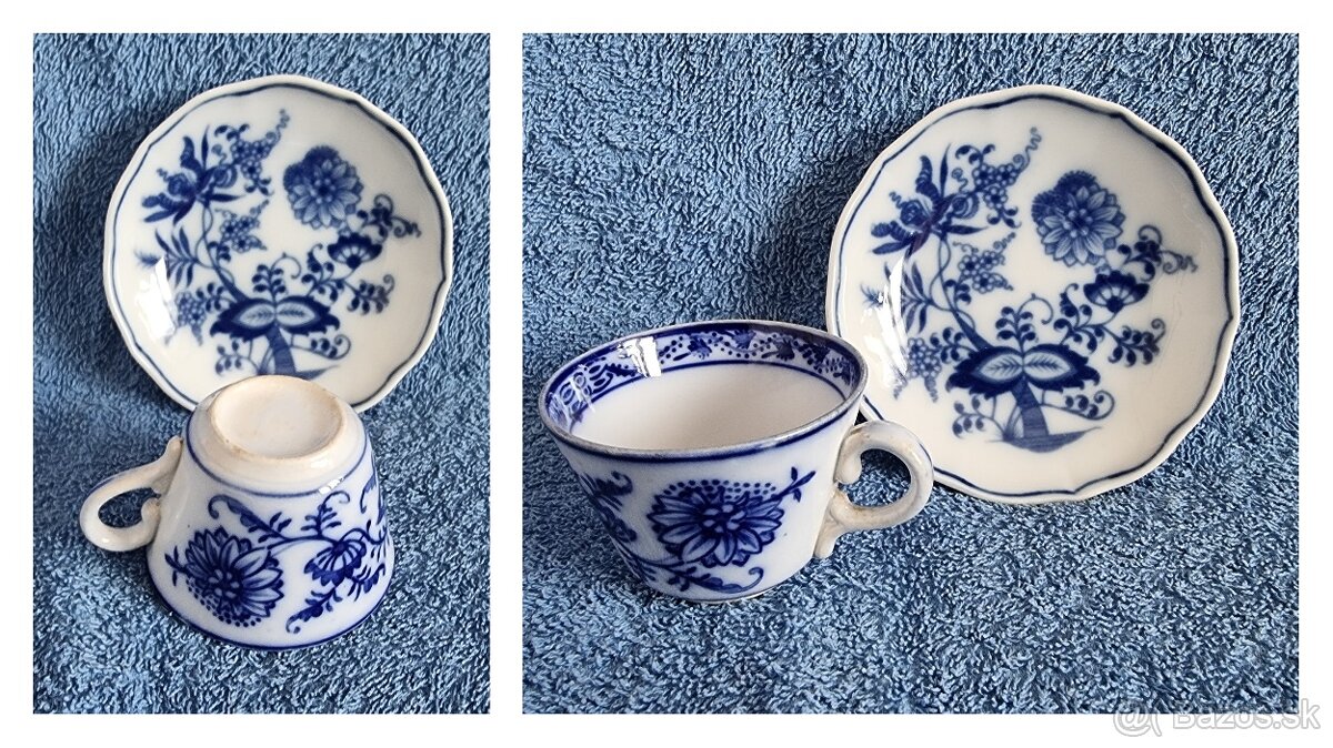 Starožitná porcelánová šálka - stará Viedeň - 3