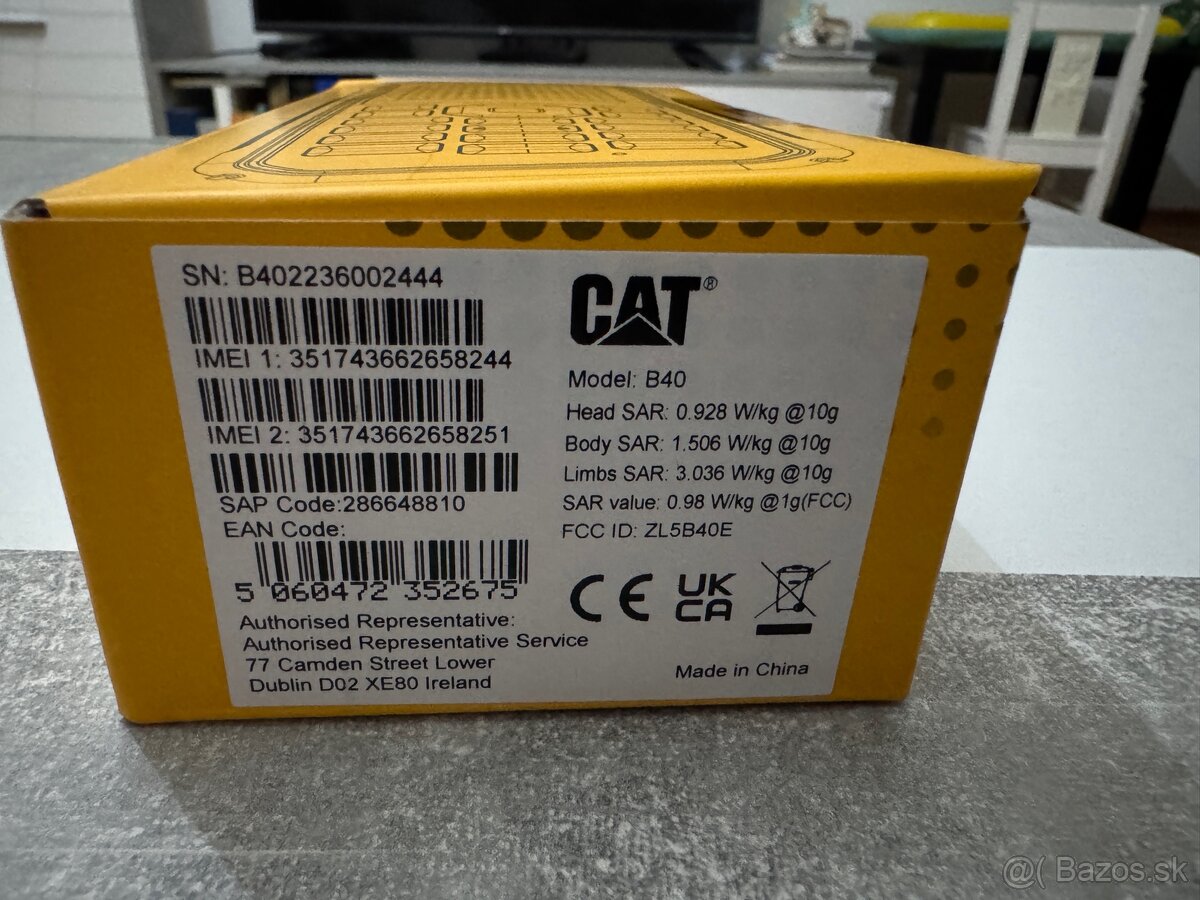 Odolný telefón CAT B40 – nerozbalený, so svietidlom - 3