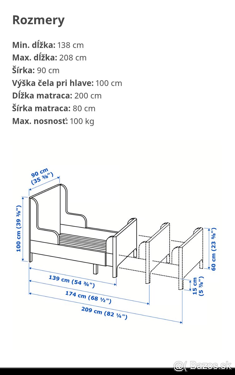 Ikea detská posteľ - 3