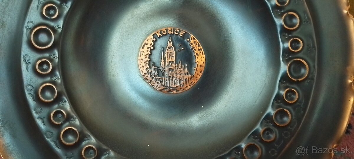 Medený tanier Košice - 3
