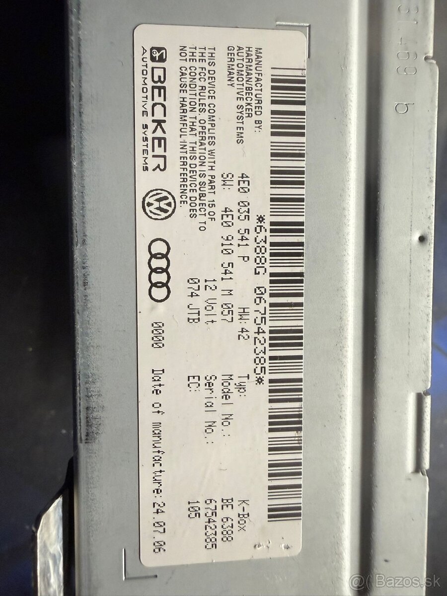 Predám RJ MMi Audi A6 A7 Q7 - 3