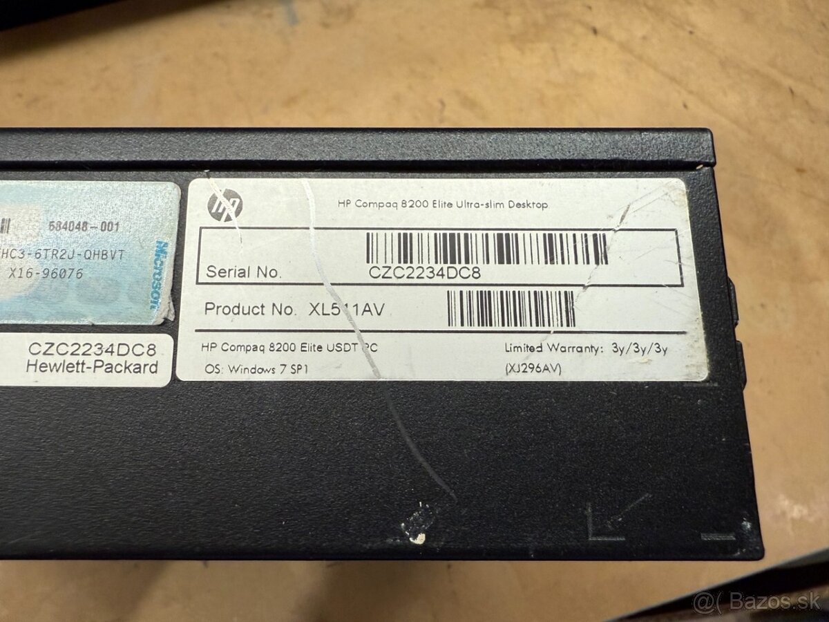 Predám pokazený počítač HP 8200 USDT na diely. - 3