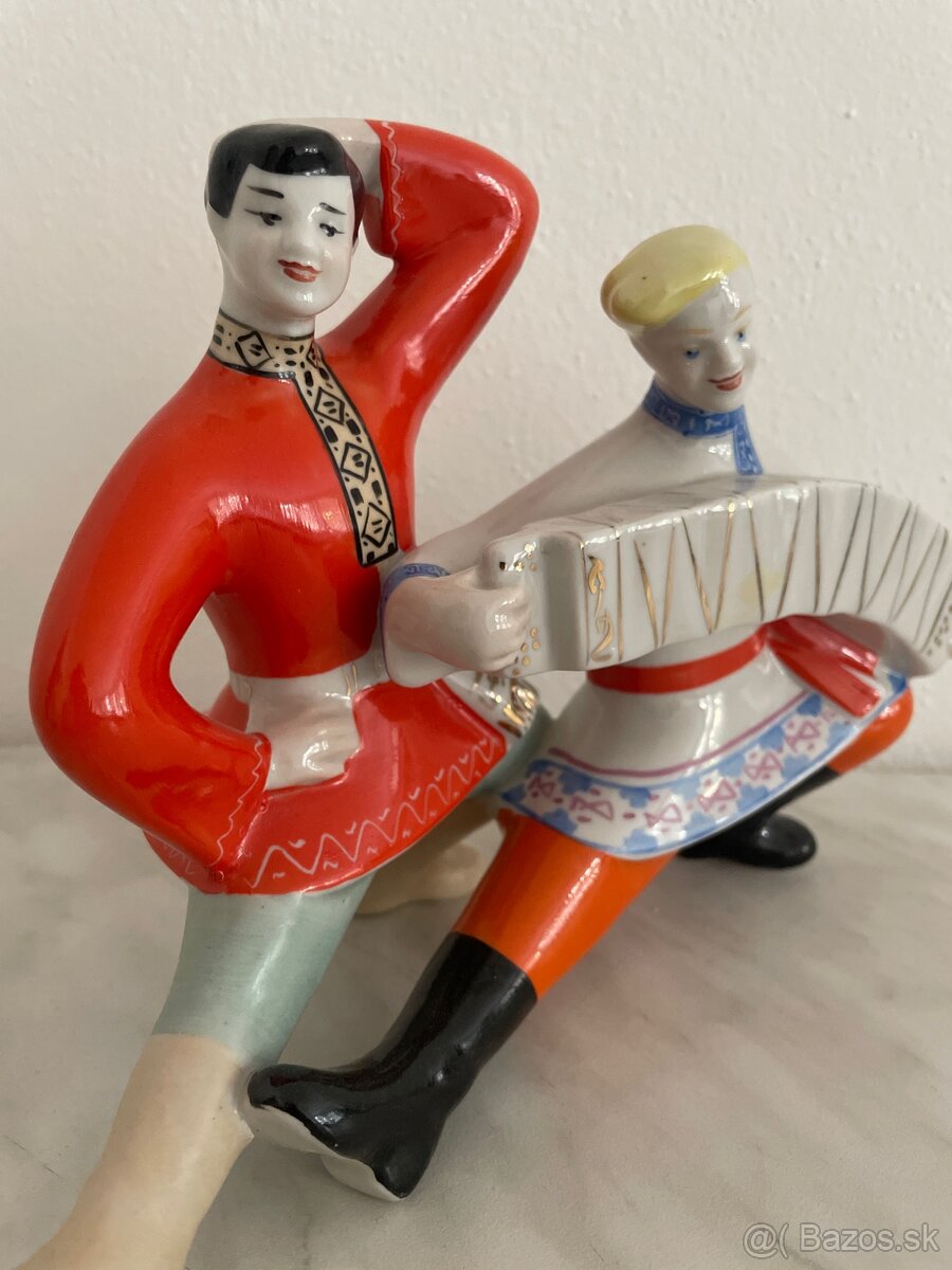 Porcelánová soška tanečníkov – Made in USSR - 3