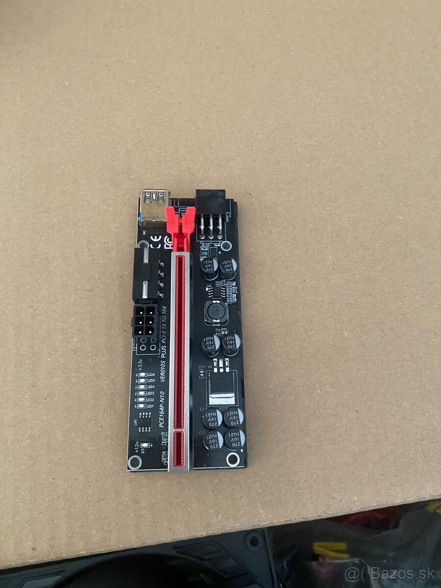 Mining PCIe Riser Napajacie kable Ventilatory 14x14 - 3