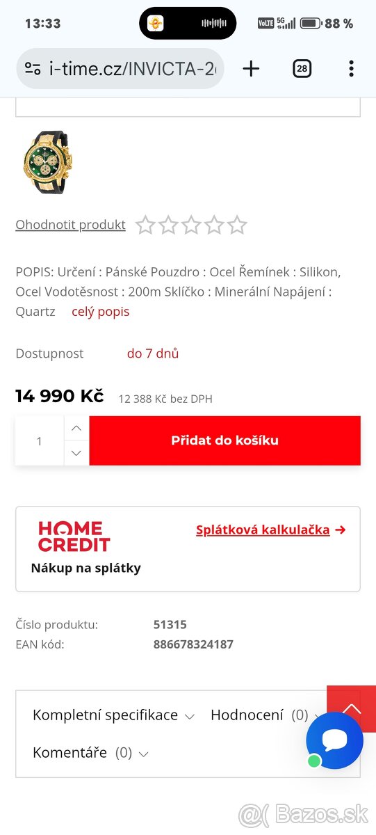 Predám Invicta 26967 Subaqua Poseidon - 3