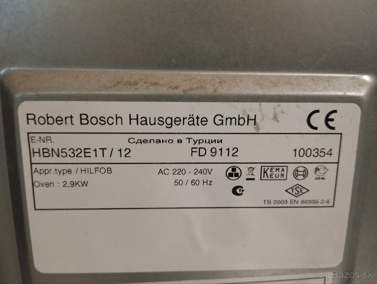 Vstavaná rúra Bosch - 3