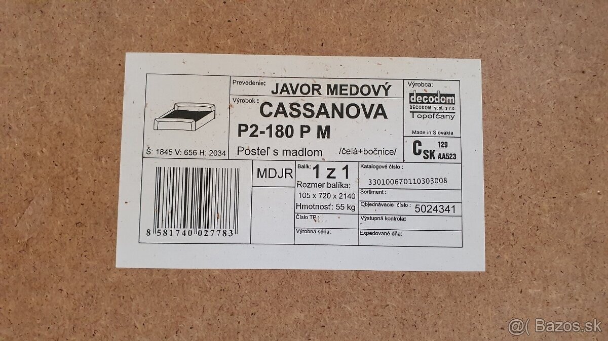 Predam postel Decodom Cassanova 180x200 - 3