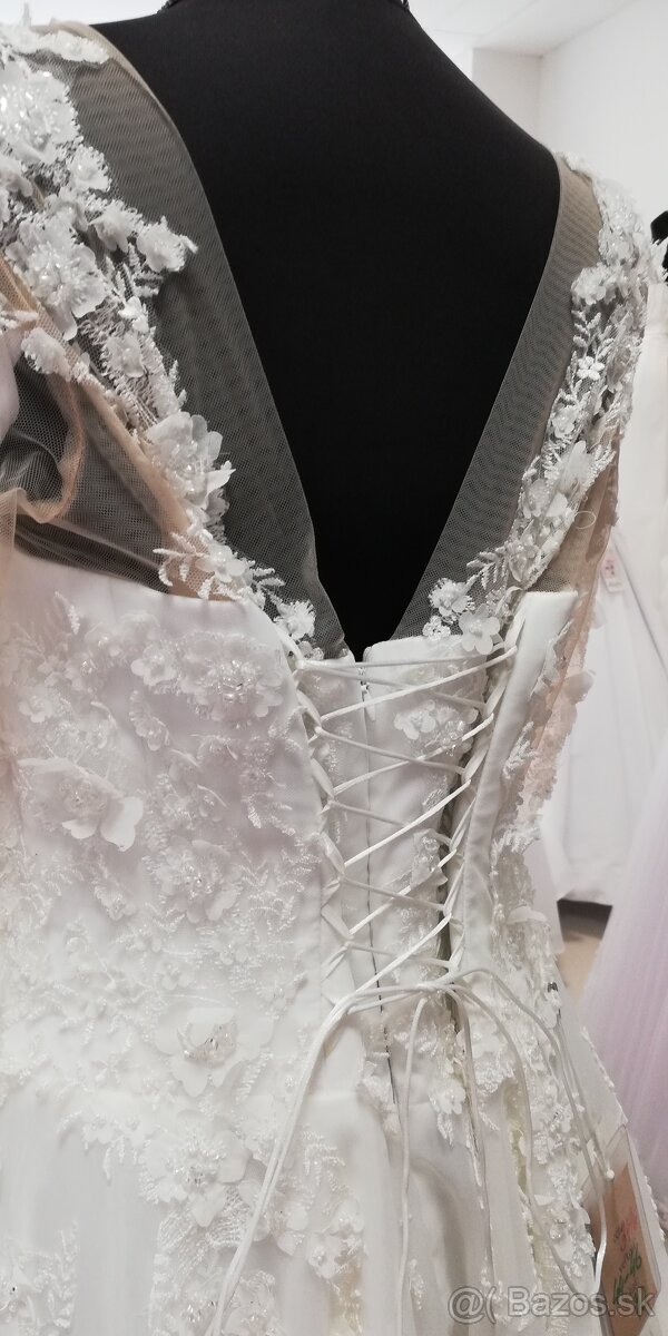 Svadobne šaty veľ. 42-44 - 3