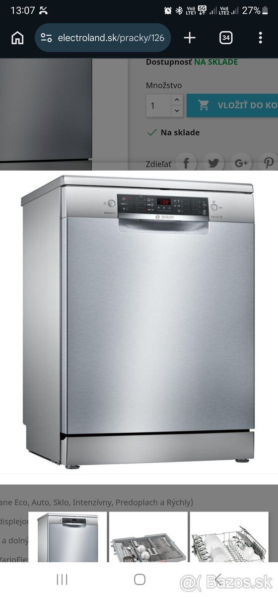 Bosch umývačka riadu - 3