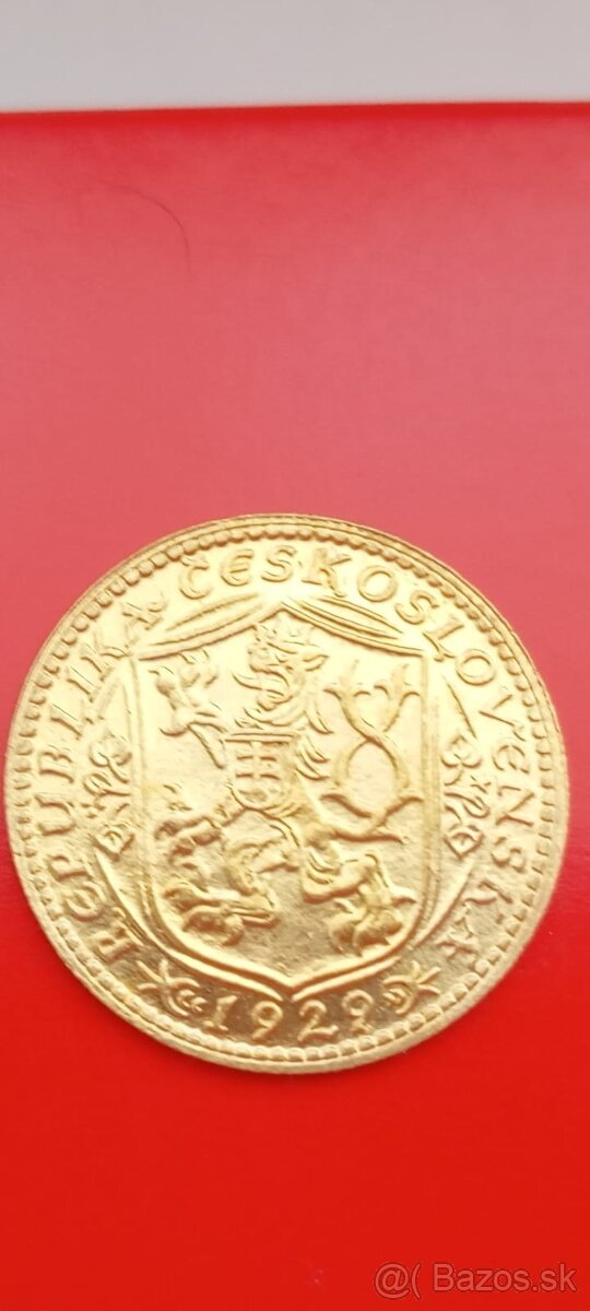 SVATOVÁCLAVSKÝ DUKÁT 1929, KRÁSNÝ STAV - 3