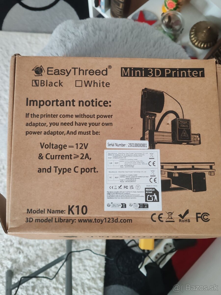 Predám 3D tlačiareň K10 - 3