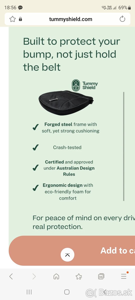 Tehotensky bezpecnostny pas Tummy Shield - 3