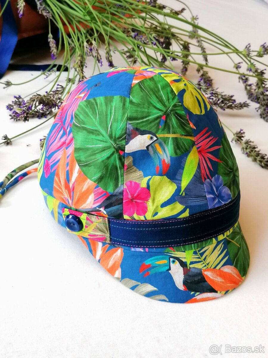Letná čiapočla so šiltom pre slečnu 3-7rokov - 3