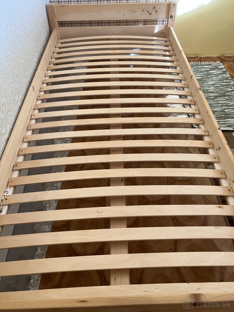 Jednolozko posteľ 90/200 plus matrac - 3