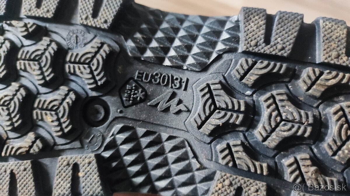 Detské hrejivé a nepremokavé čižmy SH100 do snehu vel. 30/31 - 3