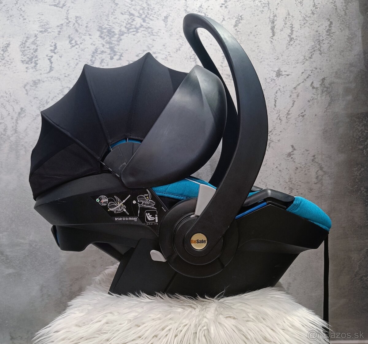 LUXUSNÉ BEZPEČNÉ VAJÍČKO BESAFE MODULAR I-SIZE BLUE - 3