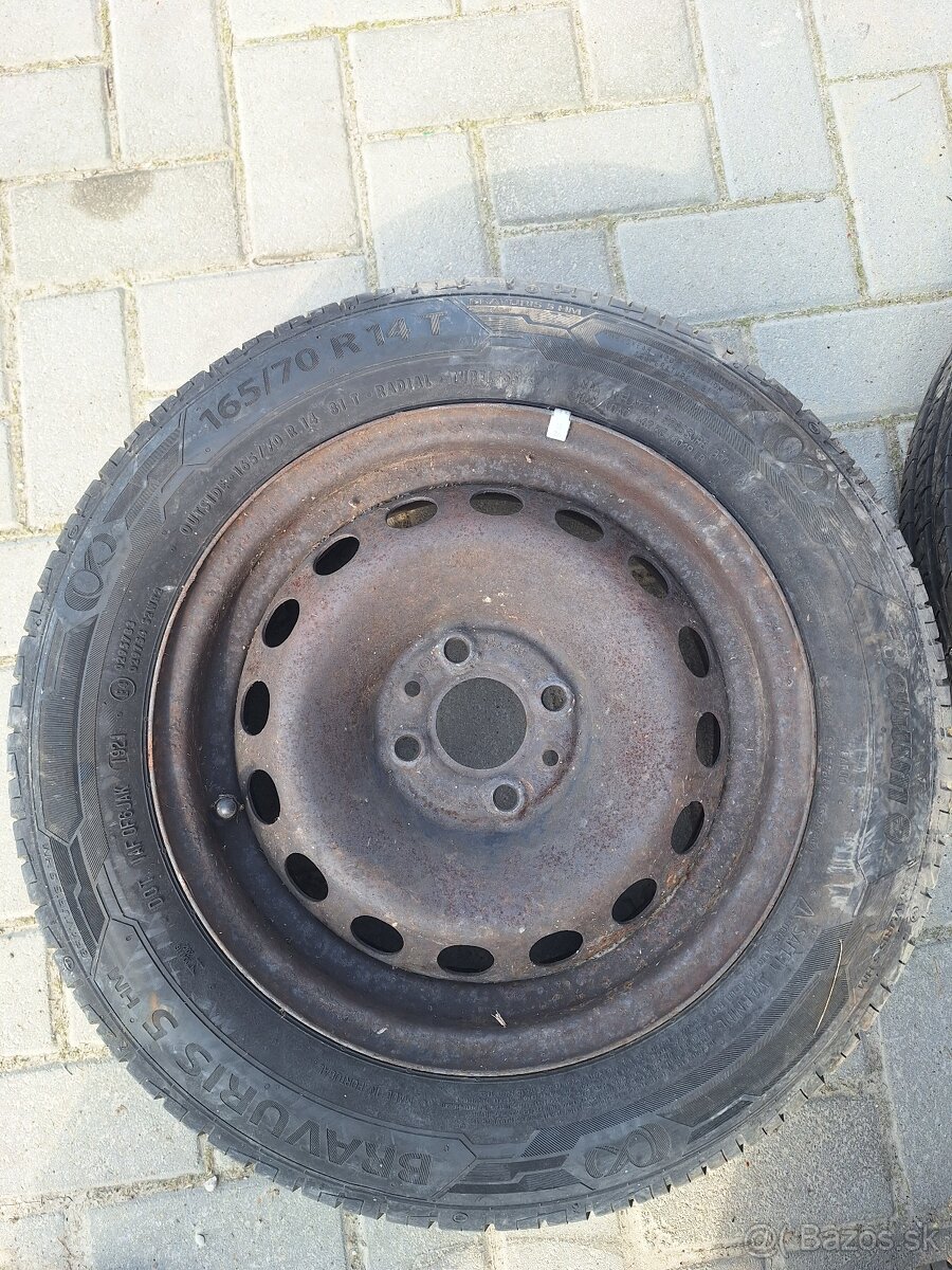 Pneumatiky+disky 165/70 R14 - 3