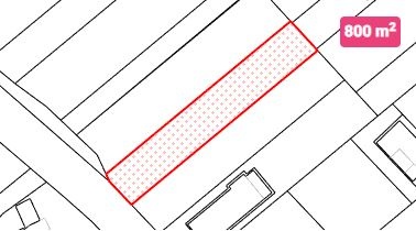 Na predaj stavebný pozemok 800 m² – Komárov - 3