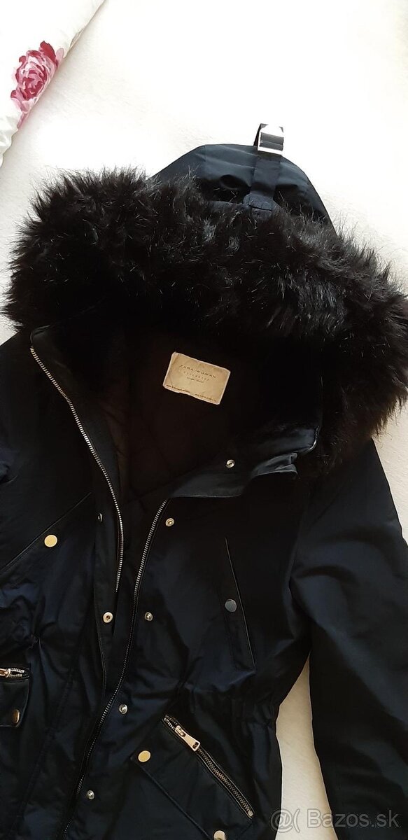 Tmavomodrá bunda Zara XS - 3