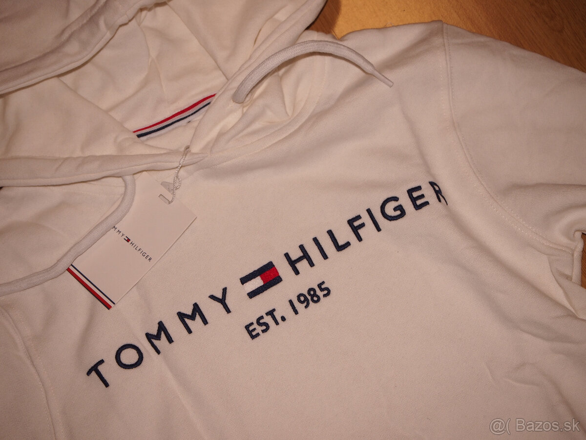 Tommy Hilfiger dámska mikina biela s kapucnou - 3