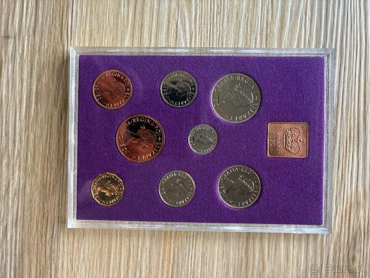 Veľká Británia set minci 1970 - 3