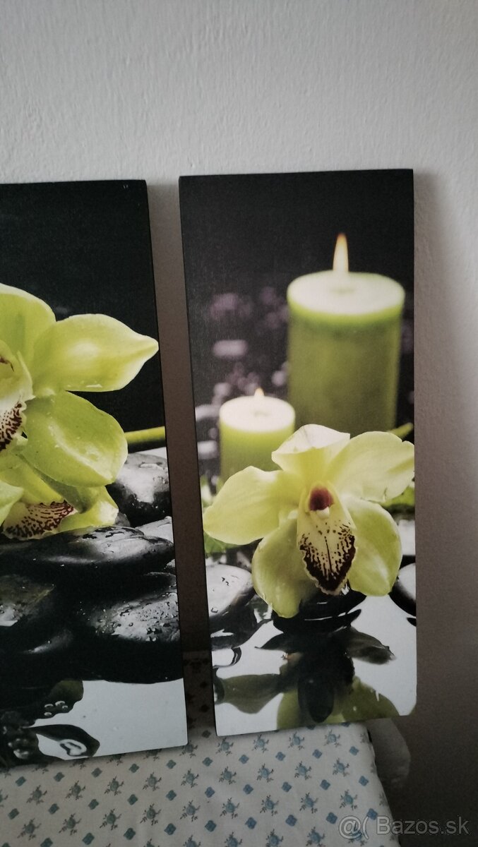 Predám 3 obraz s motívom orchidea - 3