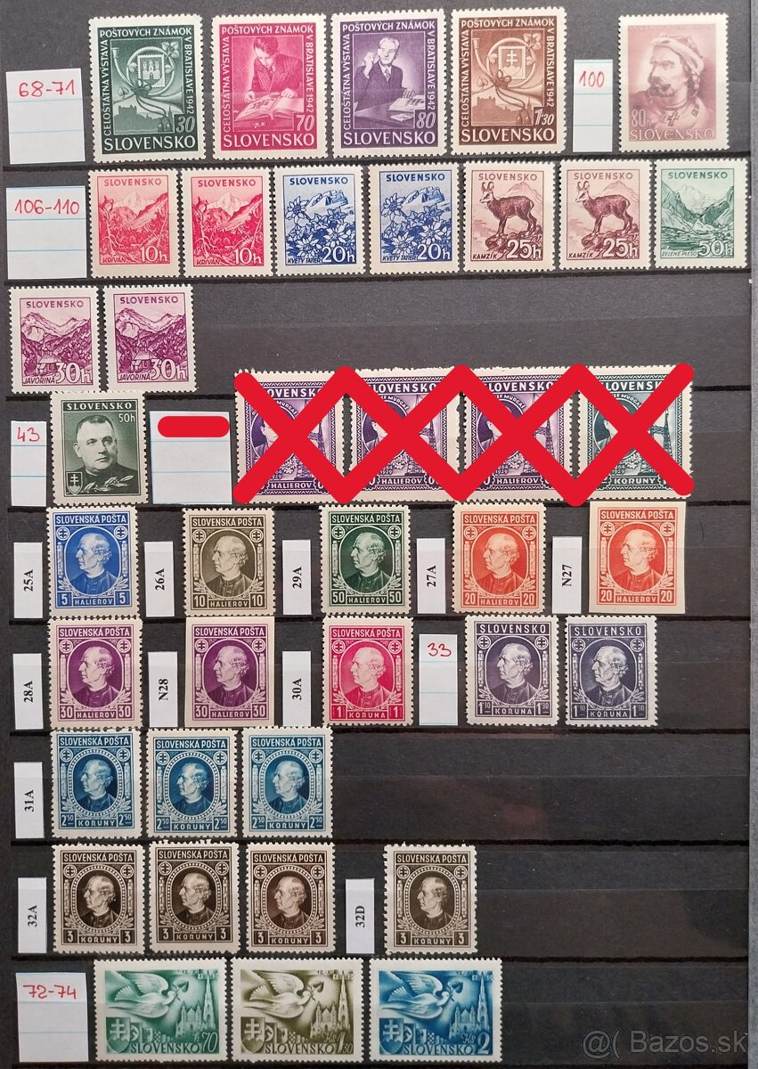 Známky - SLOVENSKÝ ŠTÁT - 3