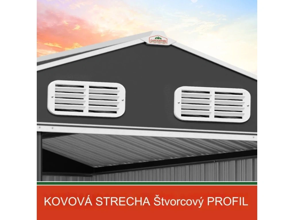 Záhradný domček - 312x257x178 cm - antracit - 3