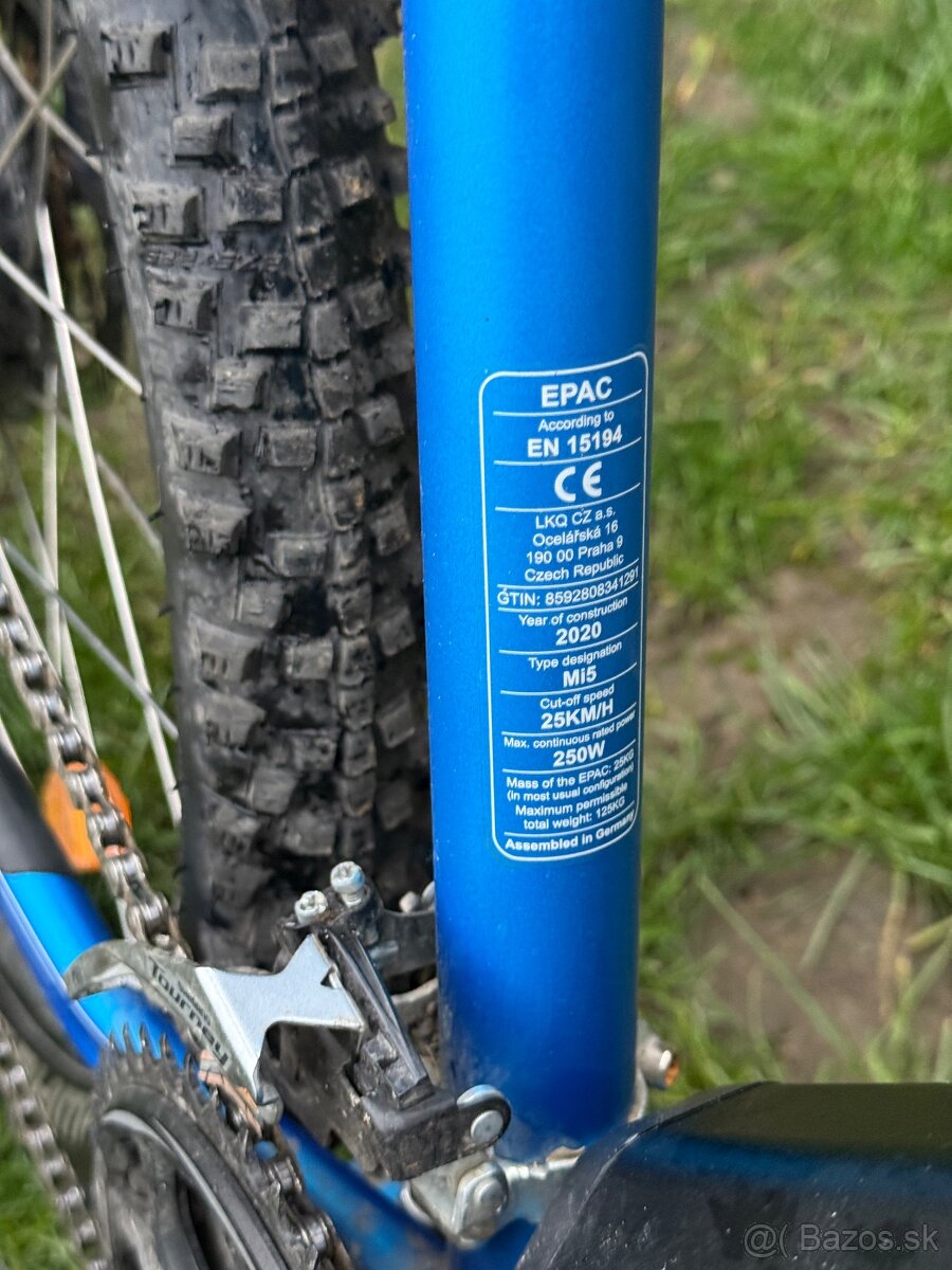 Elektrobicykel EASYBIKE MI5, modro-biely, - 3