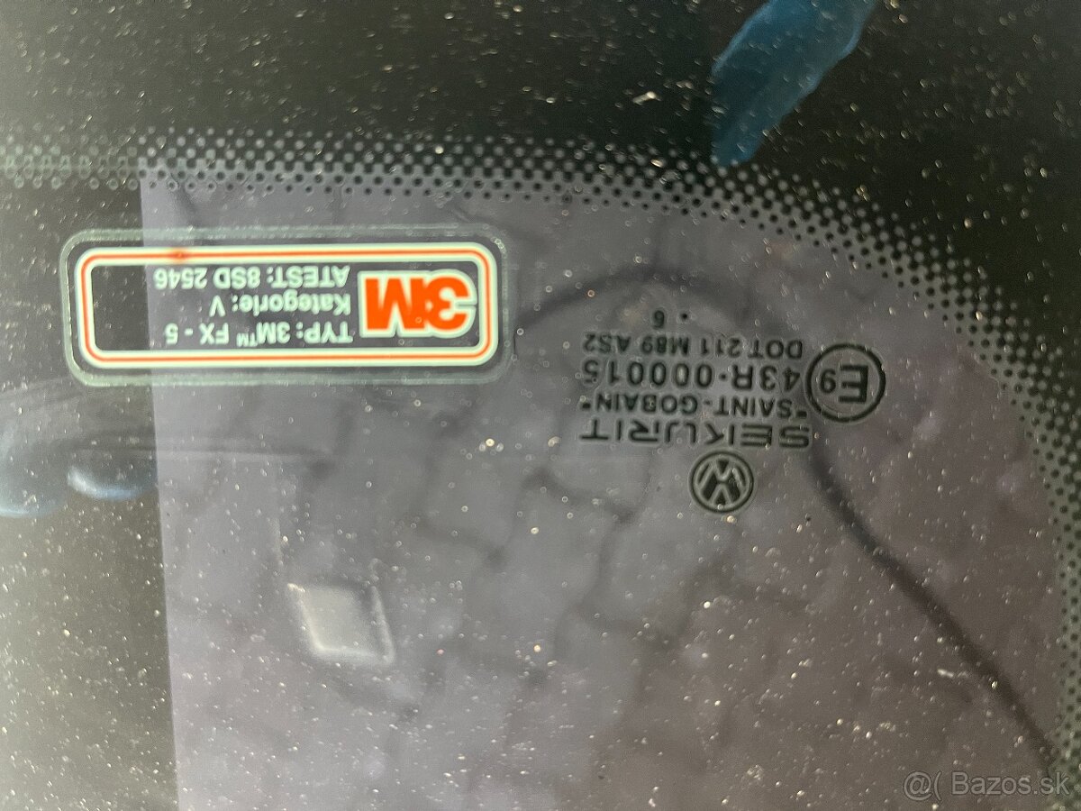 bočné sklo vw transporter t5 T6 pravé zadné krátka verzia - 3