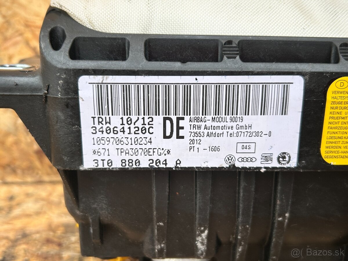 Airbag modul 3T0880204A Škoda,VW - 3