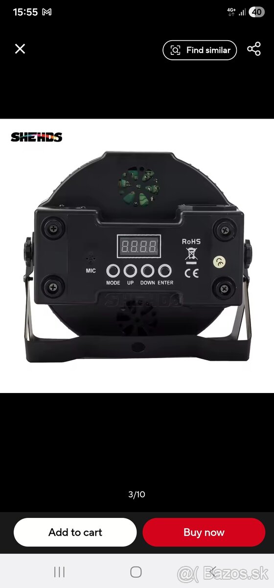 Led PAR RGBWAUV 7X18W - 3