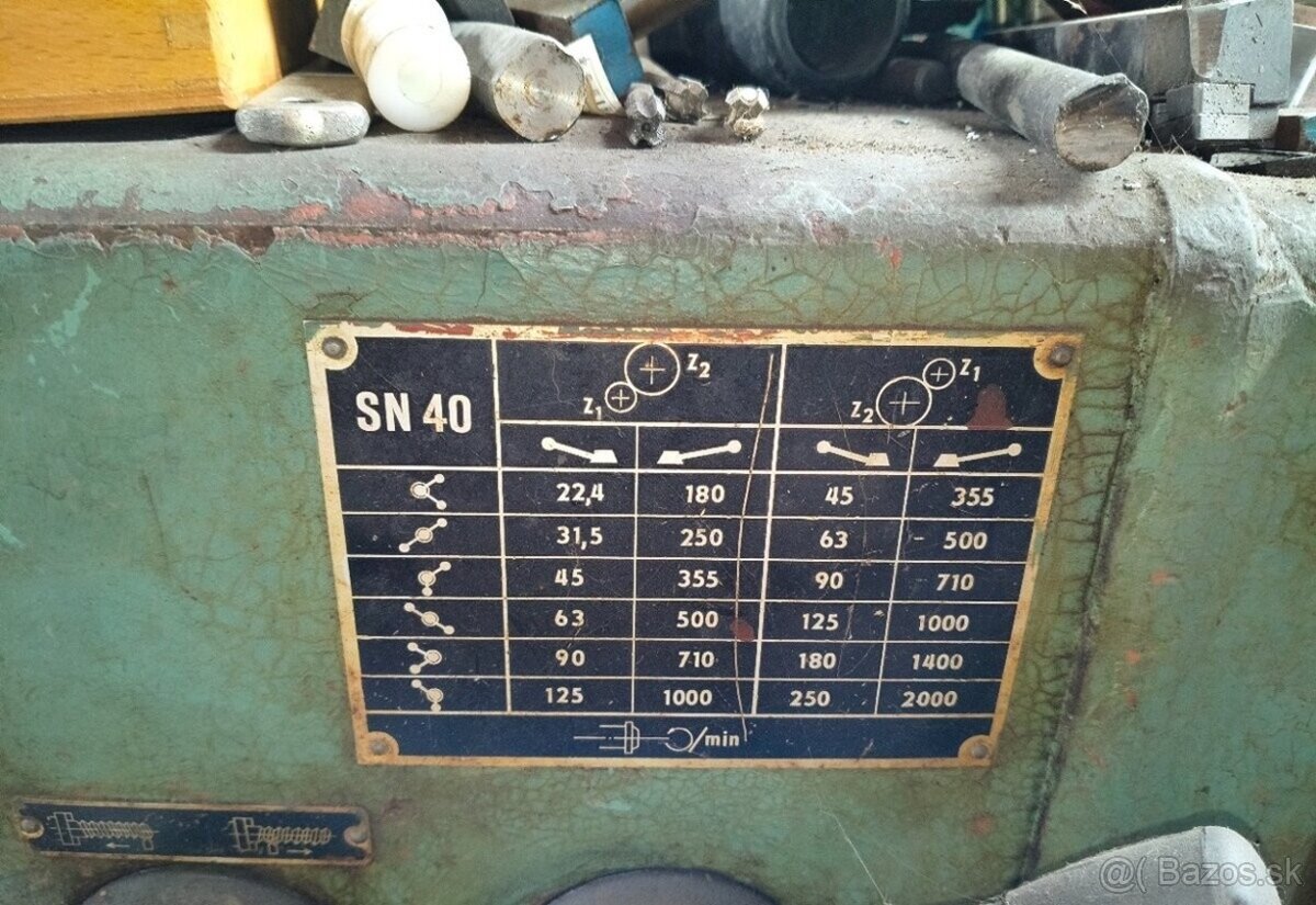 Hrotový soustruh TOS SN 40 (9035) - 3