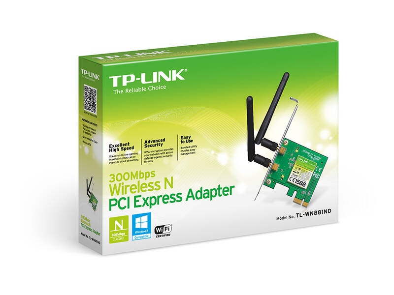 PCI Express adapter TP-LINK TL-WN881ND 300 Mbit/s - 3