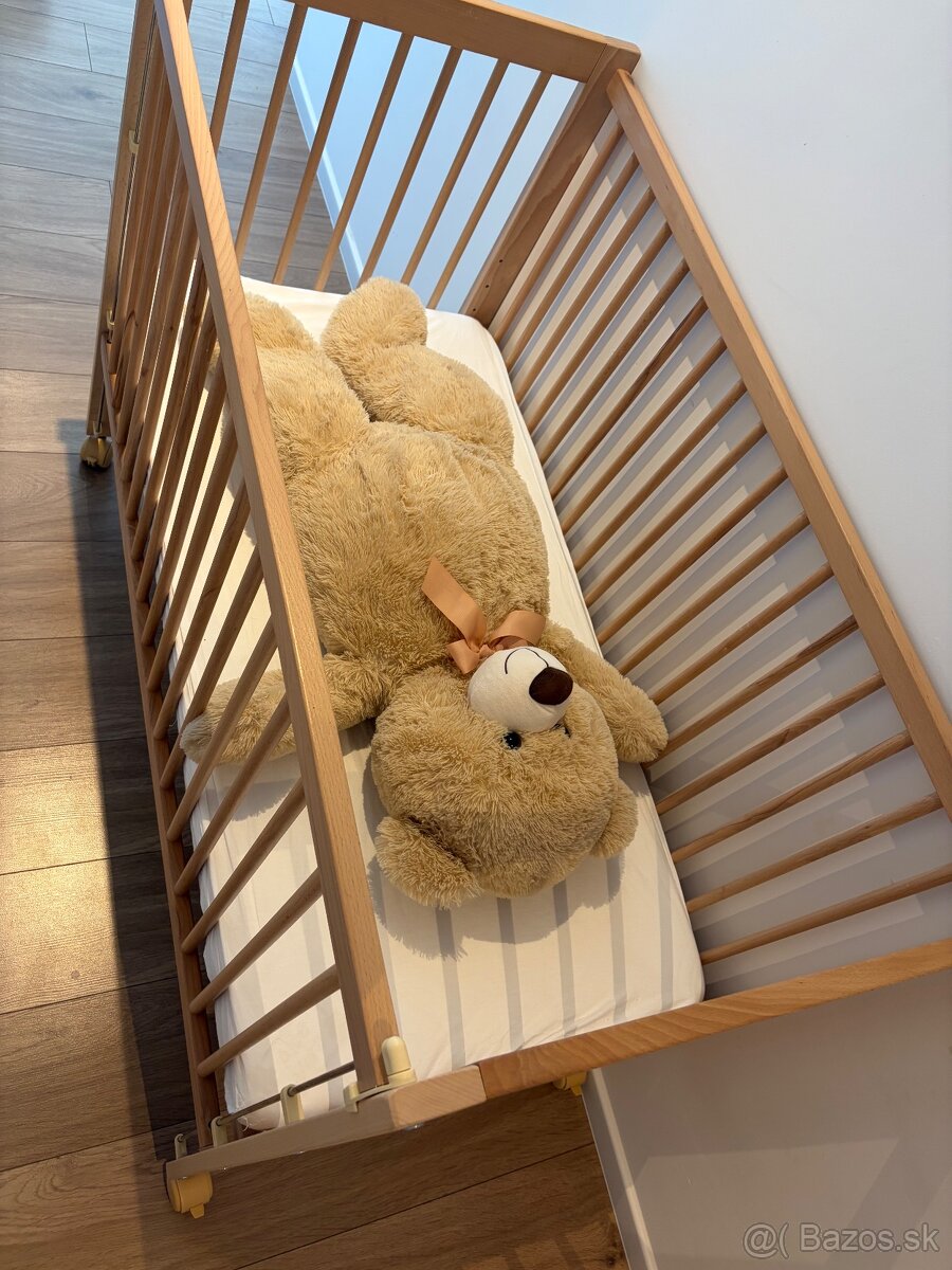 Detská postielka s kolečkami - 3