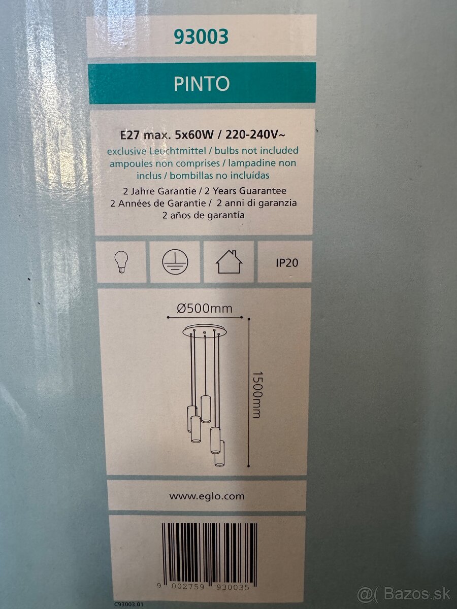 Závesné svietidlo EGLO PINTO - 3