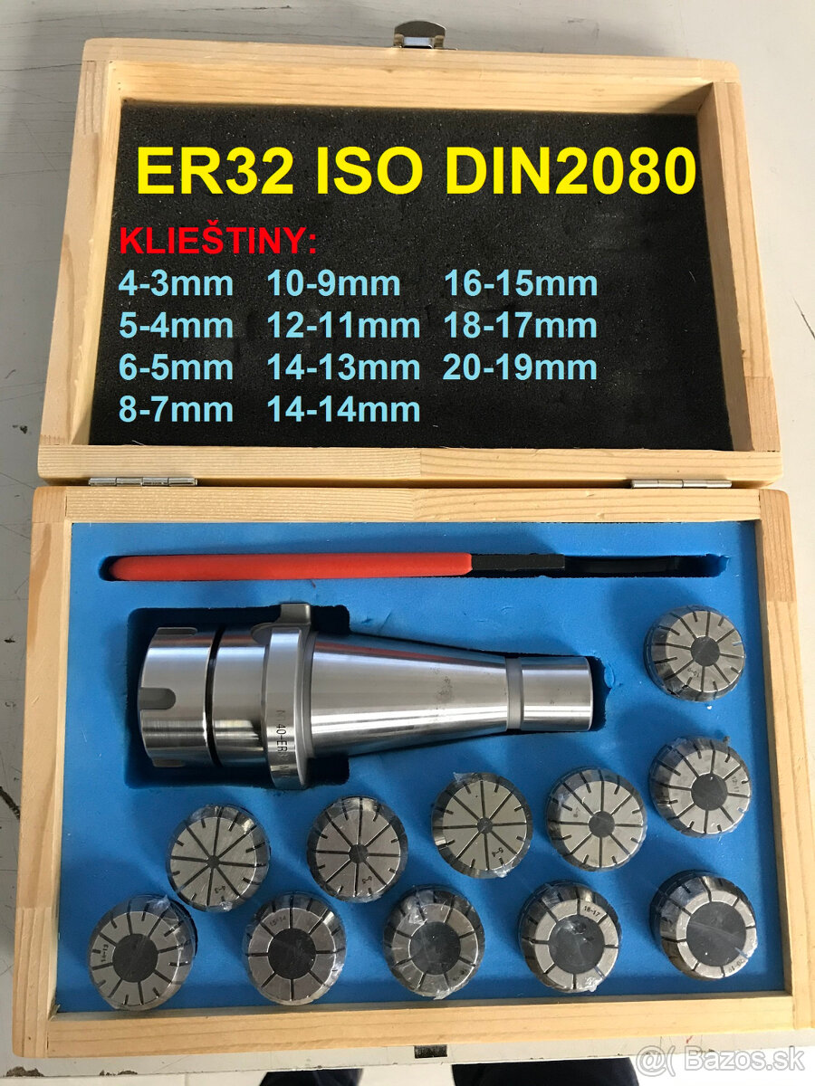 Predám klieštinvoé sady ER25, ER32, ER40 - 3