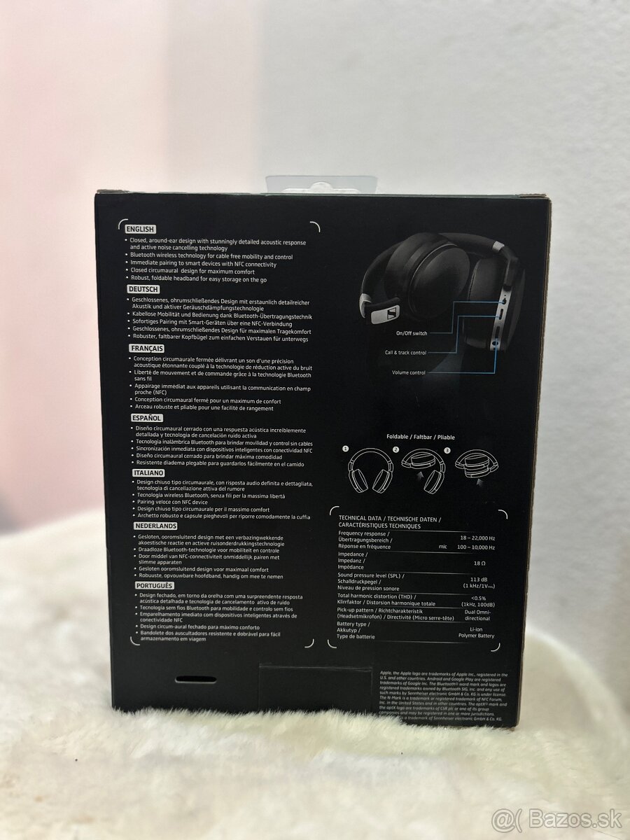 Slúchadlá Sennheiser HD 4.50 BTNC – Úplne nové✅ - 3