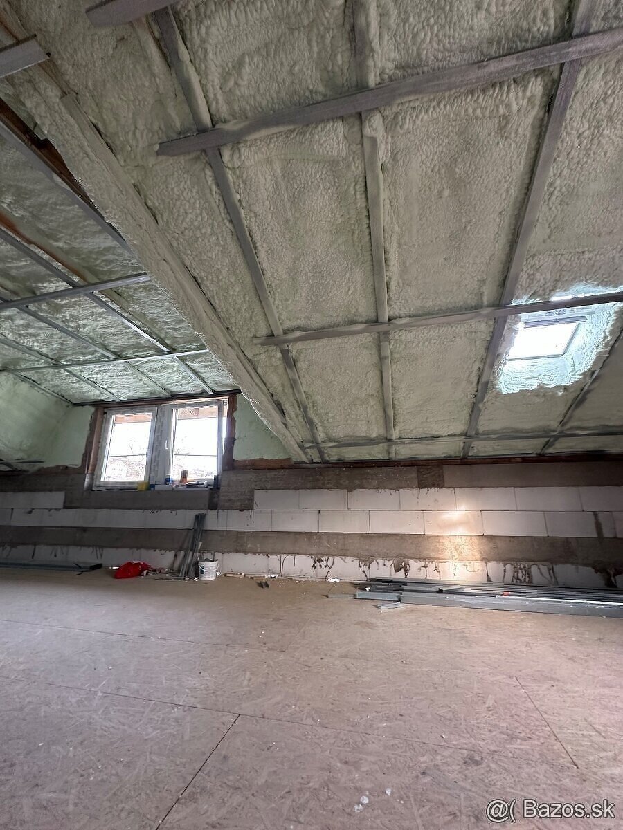 Striekaná polyuretánová izolácia a parozábrana + termokamera - 3